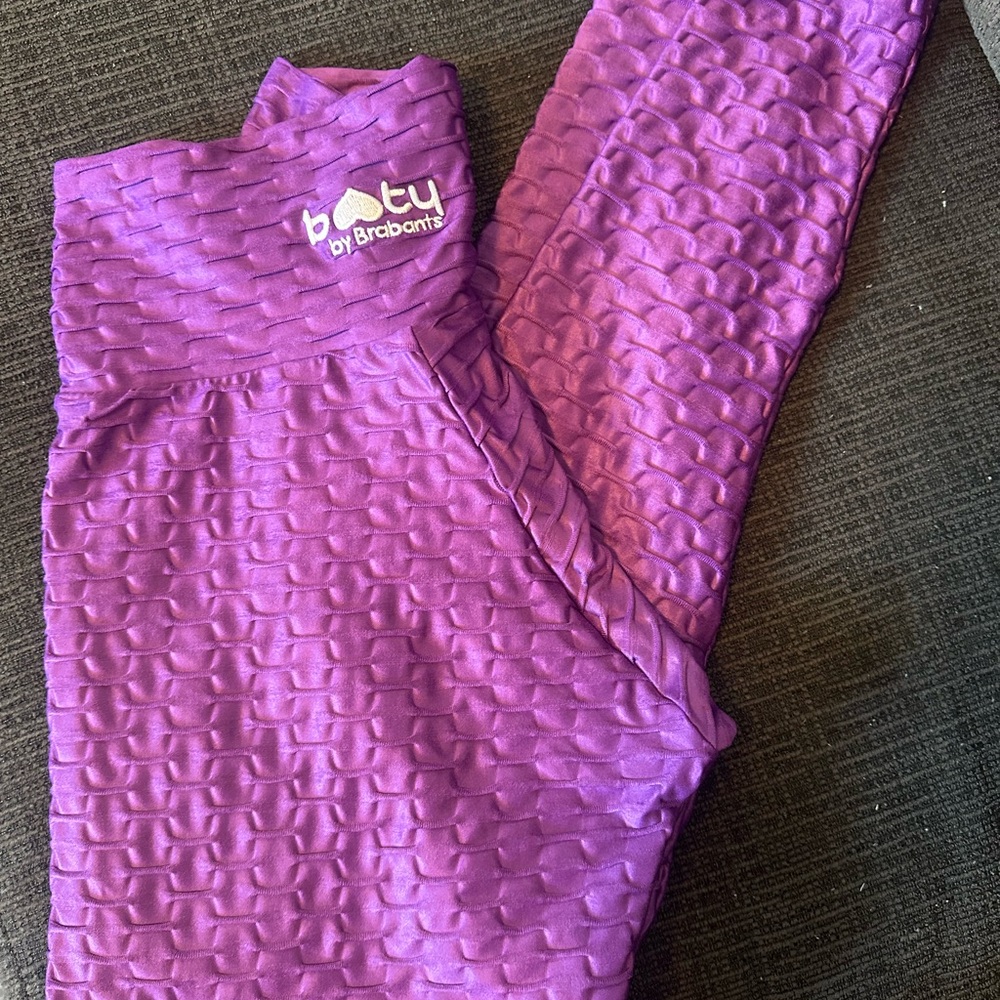 Booty by Brabants Shiny Croc Purple Leggings